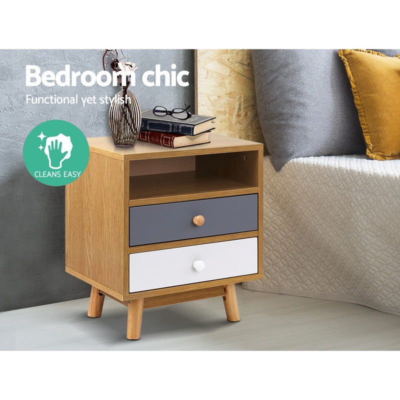 Wooden Bedside Table