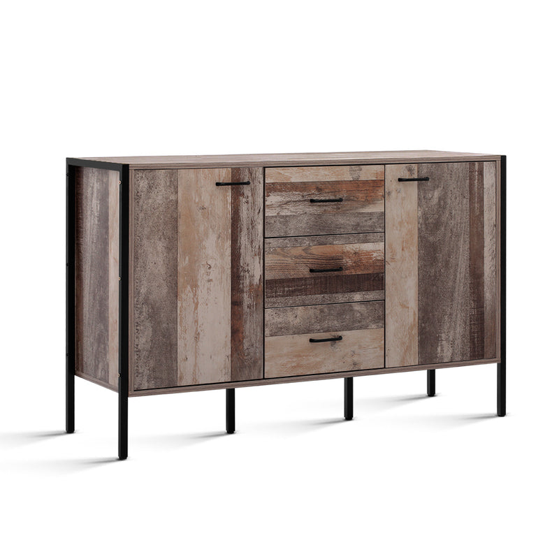 Buffet Sideboard Storage Cabinet Industrial Rustic Wooden