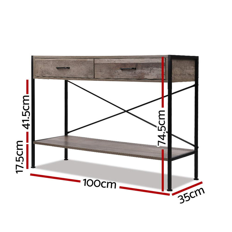 Wooden Hallway Console Table - Wood