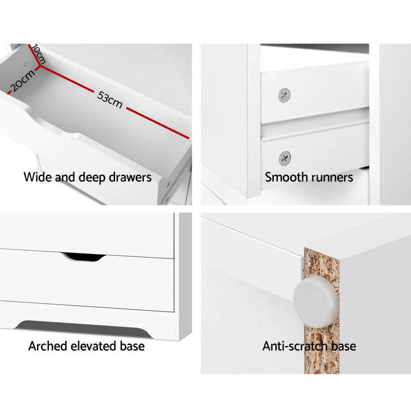 Display Drawer Shelf - White