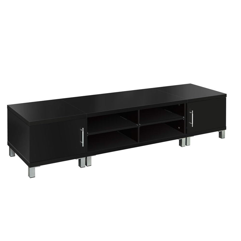 Entertainment Unit with Cabinets - Black