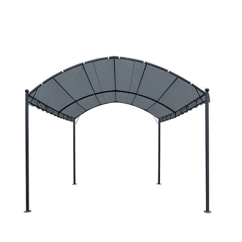 Gazebo 4x3m Party Marquee Outdoor Wedding Event Tent Iron Art Gazebos Grey