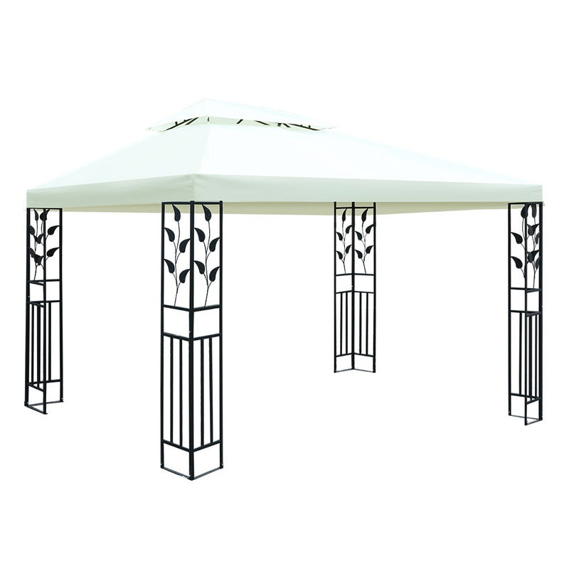 Gazebo 4x3m Marquee Outdoor Party Wedding Gazebos Tent Iron Art