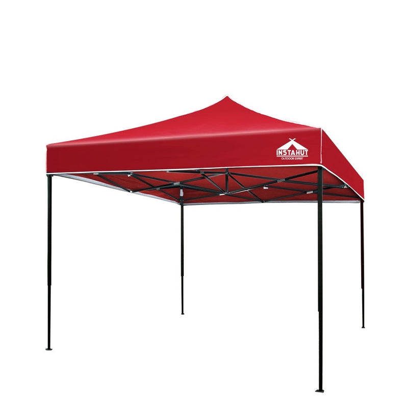 Gazebo Pop Up Marquee 3x3m Outdoor Tent Folding Wedding Gazebos Red