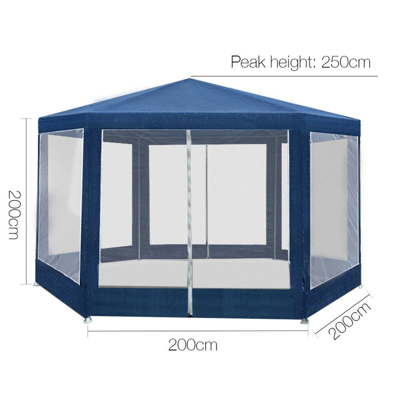 Gazebo Wedding Party Marquee Tent Canopy Outdoor Camping Gazebos Navy