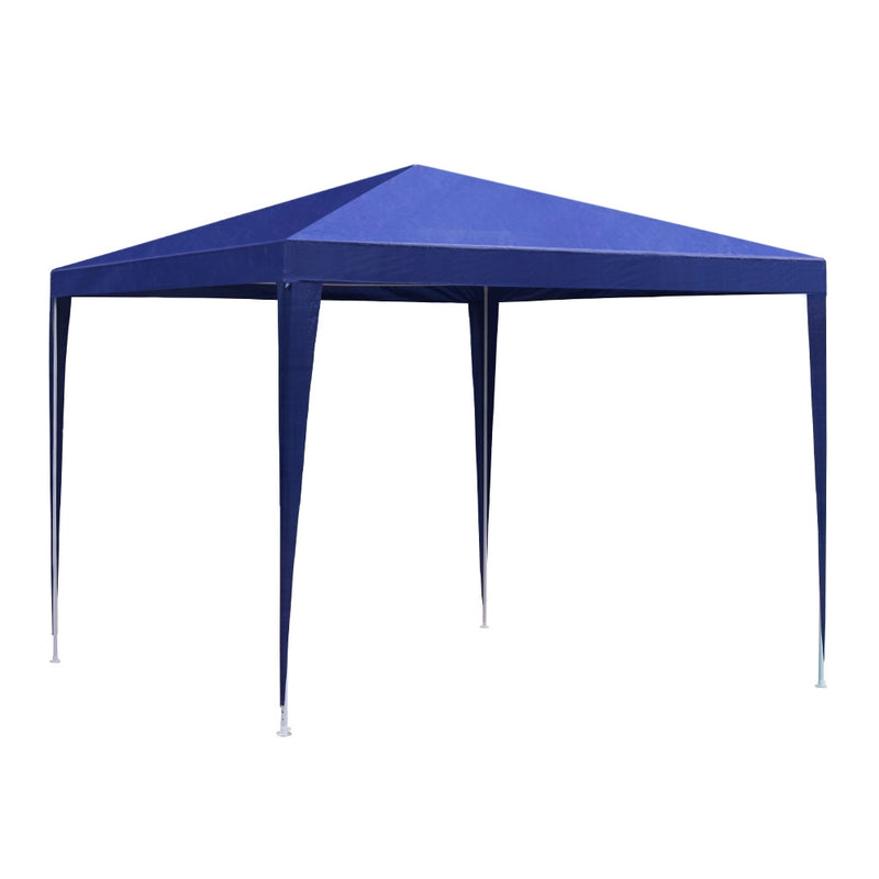 Gazebo 3x3m Tent Marquee Party Wedding Event Canopy Camping Blue