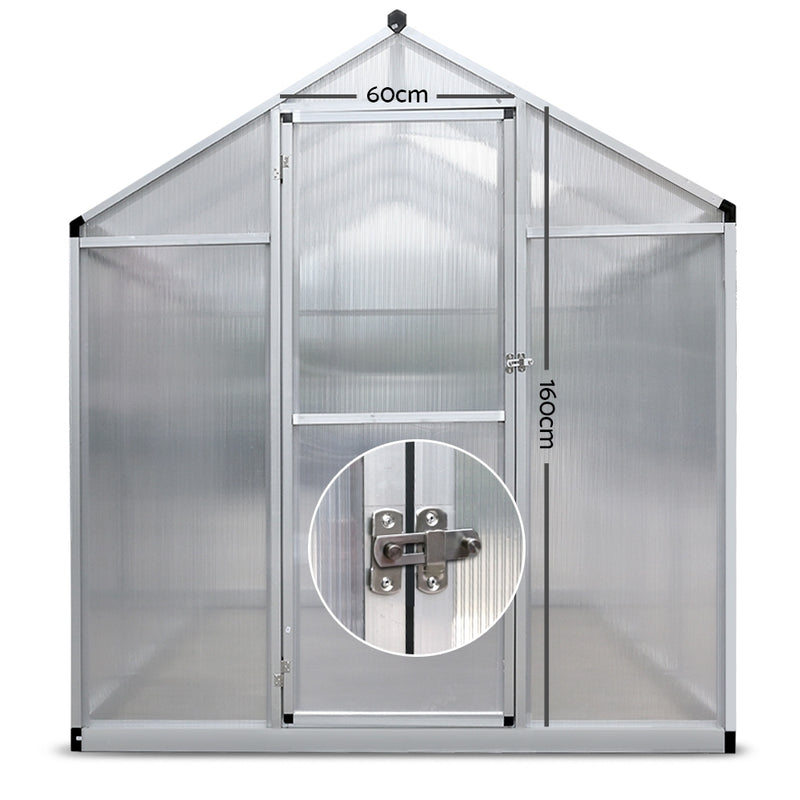 Greenhouse Aluminium Green House Garden Shed Greenhouses 3.02x1.9M