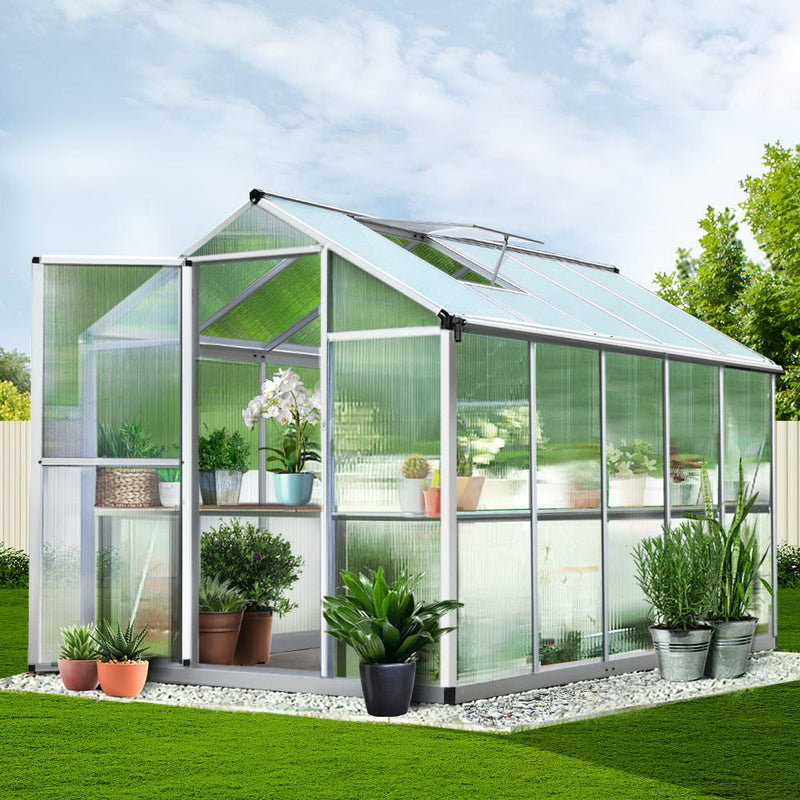 Greenhouse Aluminium Green House Garden Shed Greenhouses 3.02x1.9M