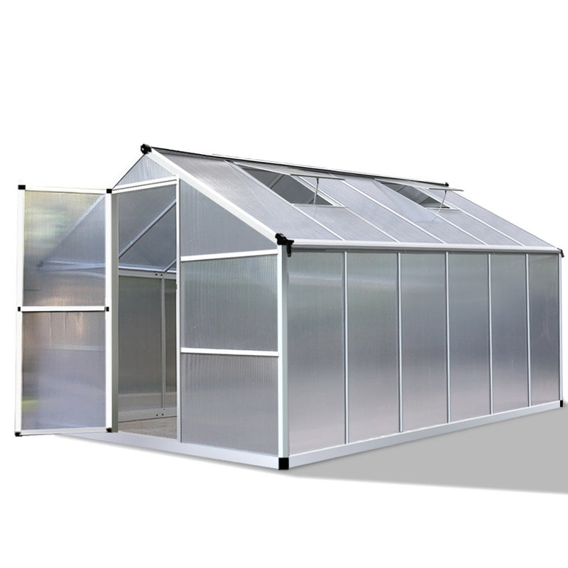 Greenhouse Aluminium Green House Garden Shed Greenhouses 3.62x2.5M