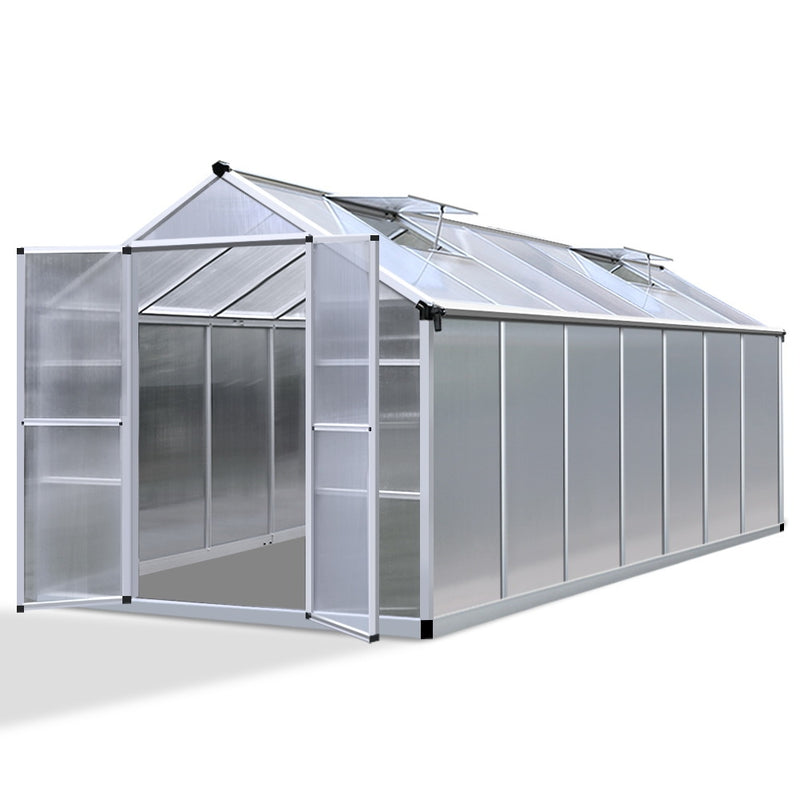 Greenhouse Aluminium Green House Garden Shed Greenhouses 4.1x2.5M