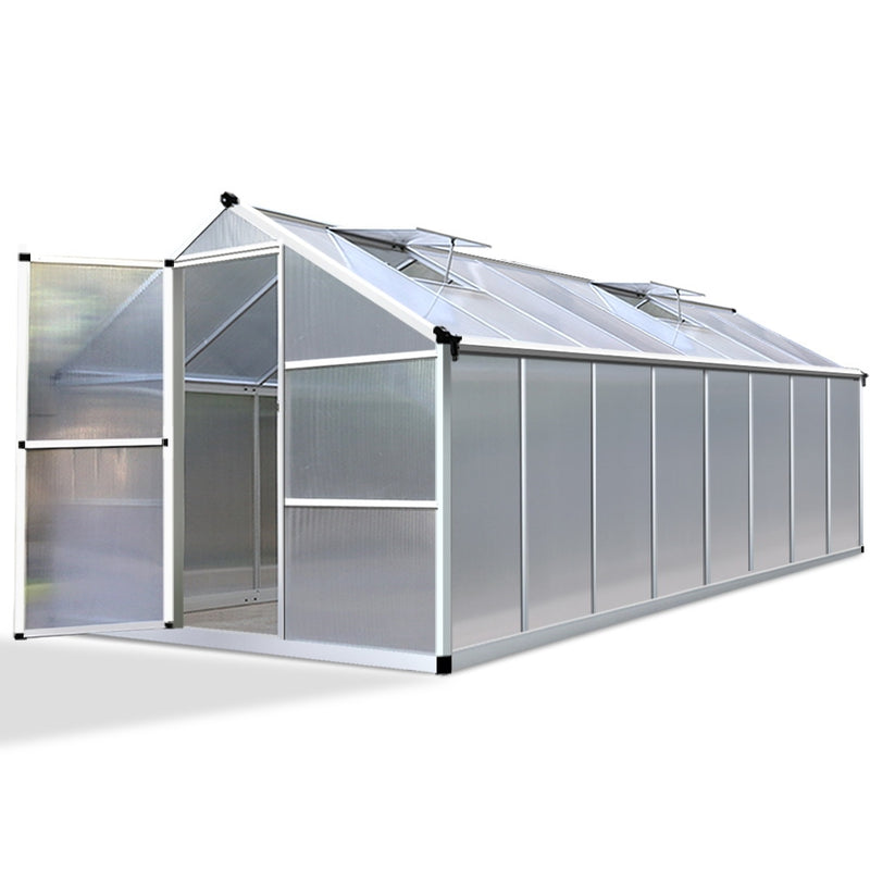 Greenhouse Aluminium Garden Shed Green House Greenhouses 4.82x2.5M