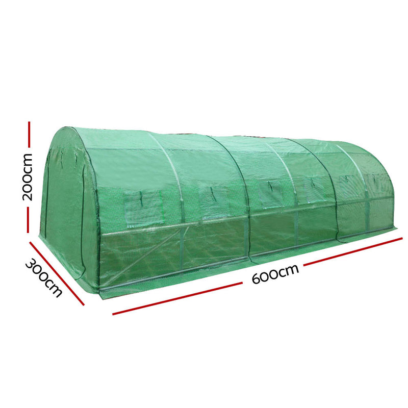 Greenhouse 6MX3M Garden Shed Green House Storage Tunnel Plant Grow