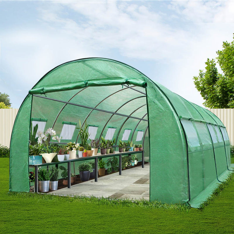 Greenhouse 6MX3M Garden Shed Green House Storage Tunnel Plant Grow