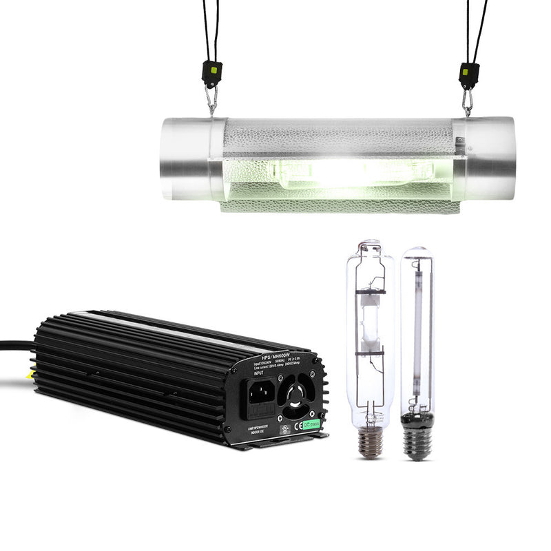 600W HPS MH Grow Light Kit Digital Ballast TUBE Reflector Hydroponic Grow System