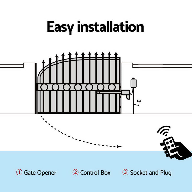 Automatic Electrical Swing Gate Opener Kit 600KG