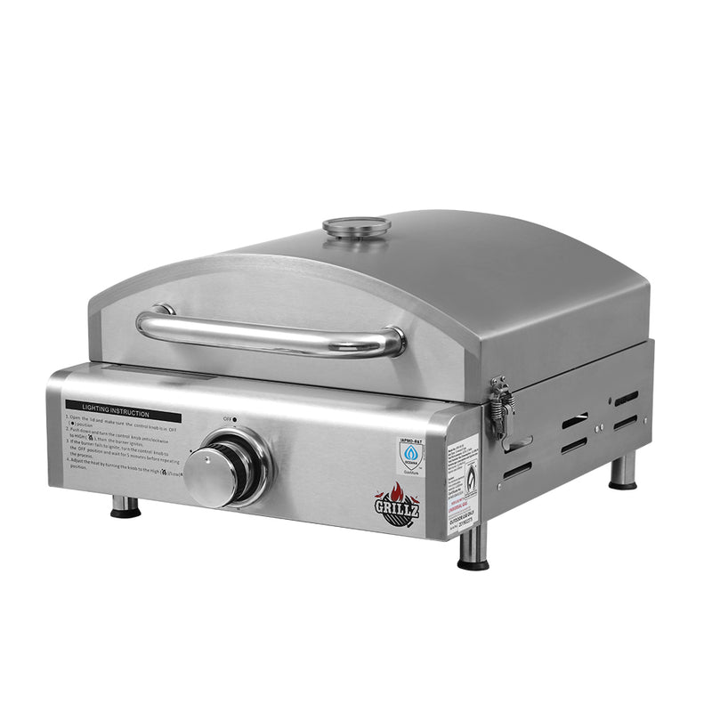 Portable Gas Oven Camping Cooking LPG Grill Pizza Stove Stainless Steel