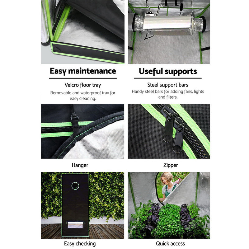 1680D 1.5MX1.5MX2M Hydroponics Grow Tent Kits Hydroponic Grow System