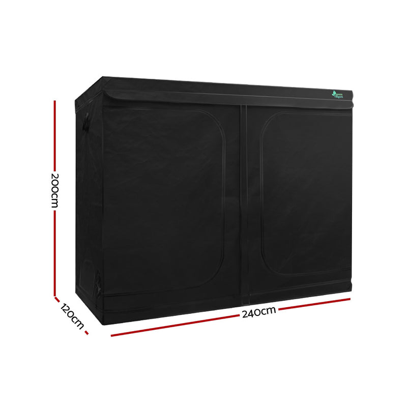 Hydroponics Grow Tent Kits Hydroponic Grow System 2.4m x 1.2m x 2m 600D Oxford