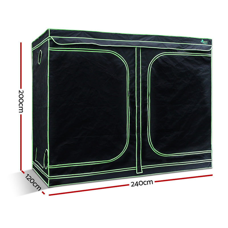 1680D 2.4MX1.2MX2M Hydroponics Grow Tent Kits Hydroponic Grow System