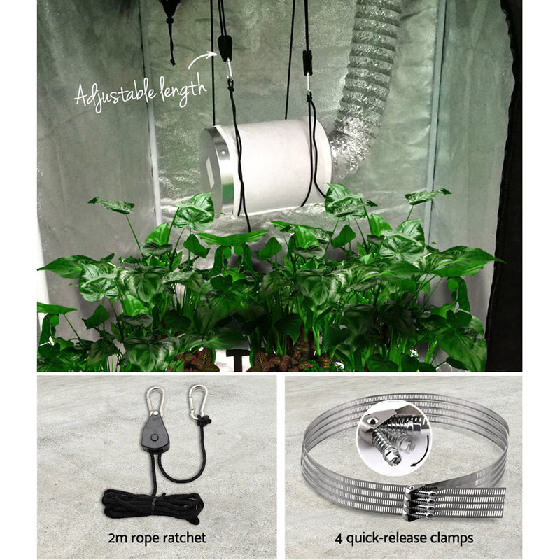 Green Fingers Ventilation Fan and Active Carbon Filter Ducting Kit