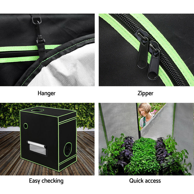 Grow Tents Hydroponics Plant Tarp Shelves Kit 80 x 45 x 80cm