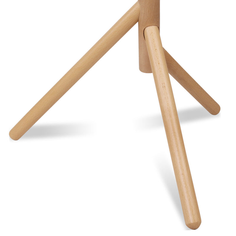 Wooden Clothes Stand with 6 Hooks - Beige