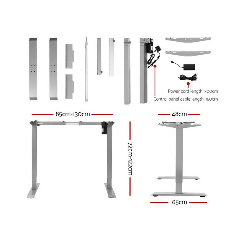 Standing Desk Height Adjustable Motorised Electric Sit Stand Table Riser 140cm