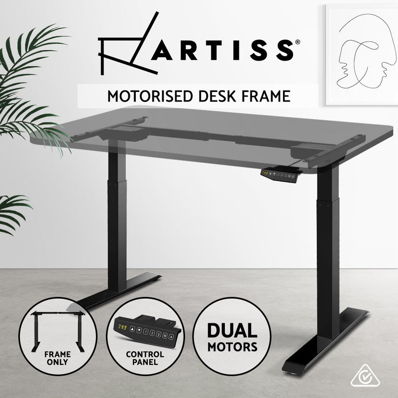 Motorised Standing Desk - Black