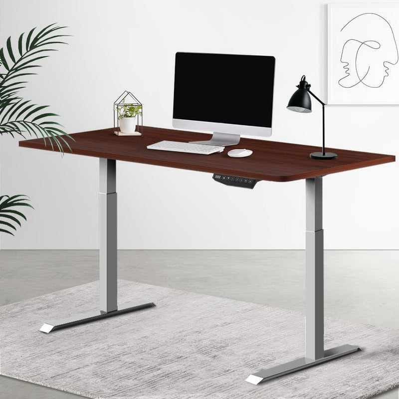 Standing Desk Motorised Electric Height Adjustable Laptop Computer Table Riser 120cm Dual Motor