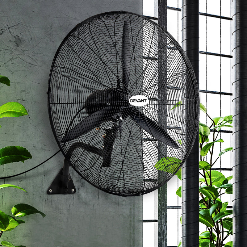 Devanti 75cm Wall Mounted Industrial Fan