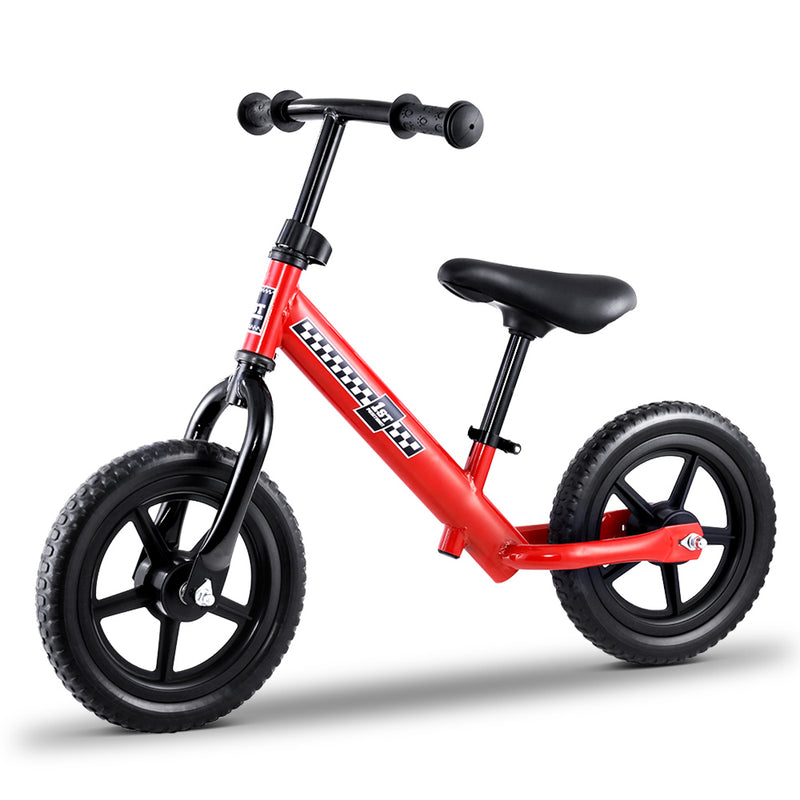 Kids Balance Bike Ride On Toys Puch Bicycle Wheels Toddler Baby 12" Bikes Red