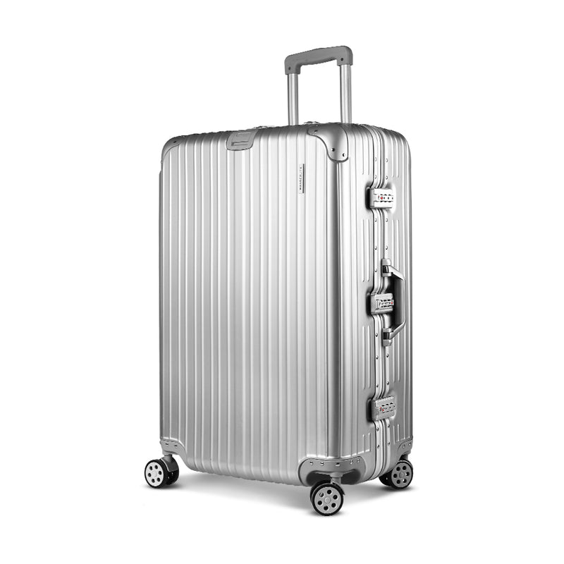 28" Aluminium Luggage Trolley - Silver