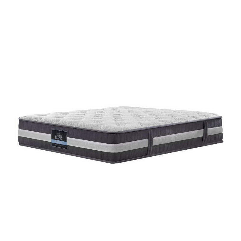 Giselle Bedding King Mattress Bed Size 7 Zone Pocket Spring Medium Firm Foam 30cm