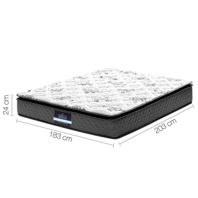 Giselle Bedding King Size Pillow Top Foam Mattress