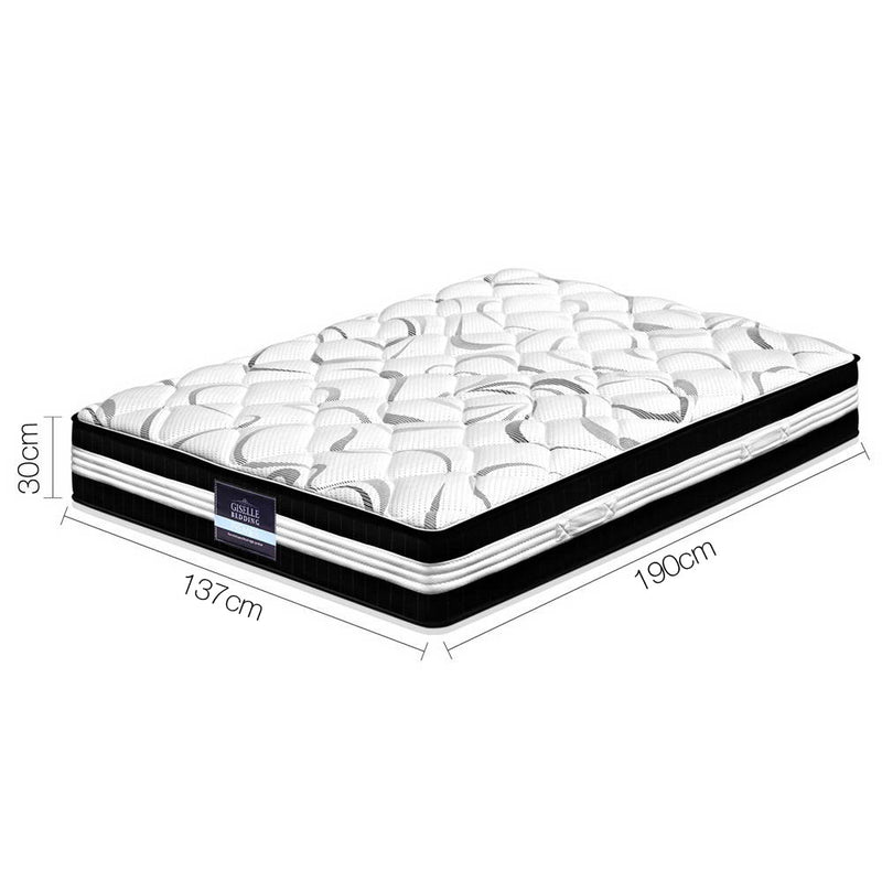 Giselle Bedding Double Size Euro Spring Foam Mattress