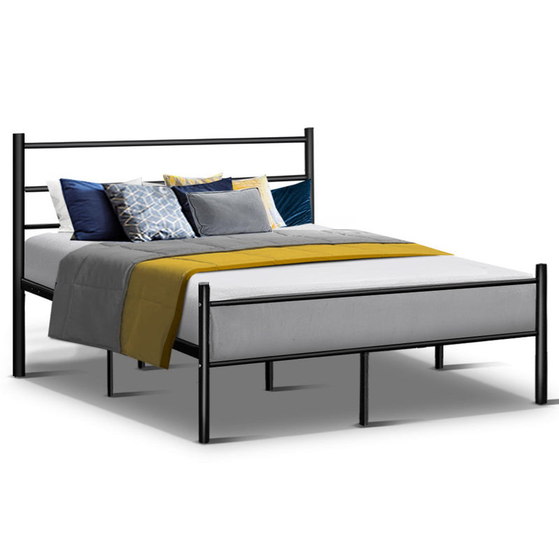 Metal Queen Bed Frame - Black