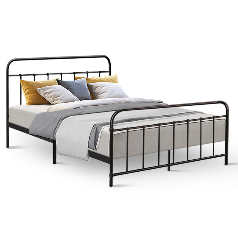 Queen Size Metal Bed Frame - Black