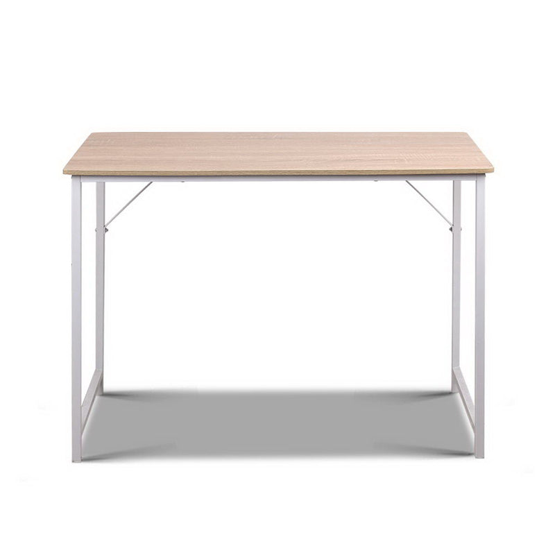 Minimalist Metal Desk - White