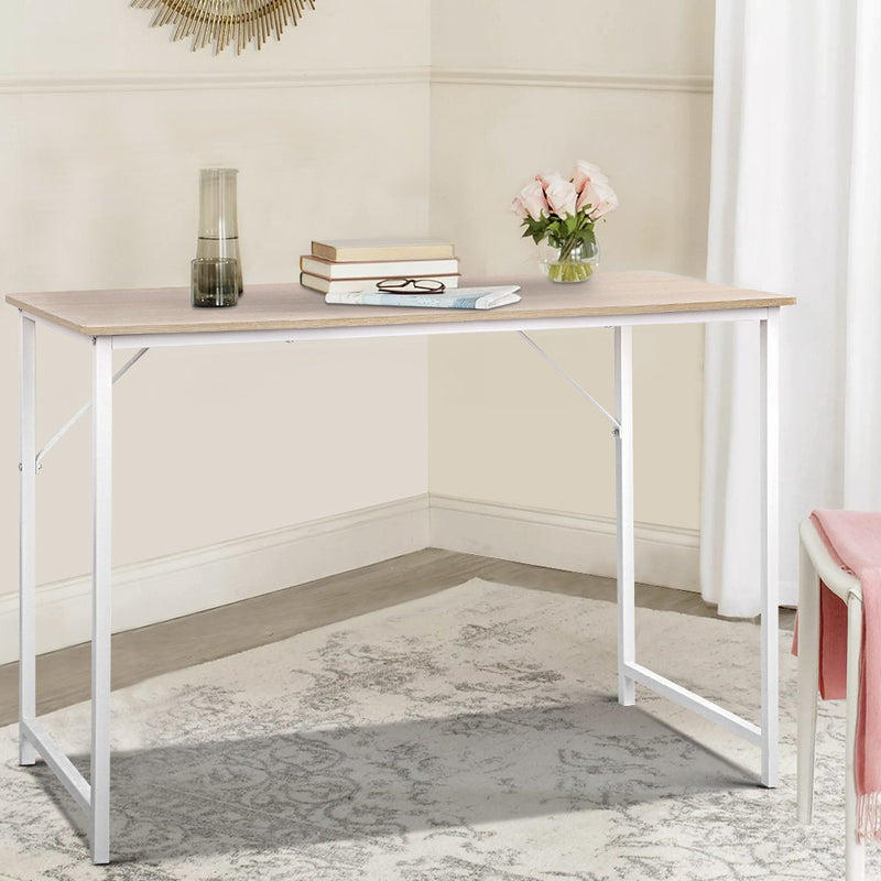 Minimalist Metal Desk - White