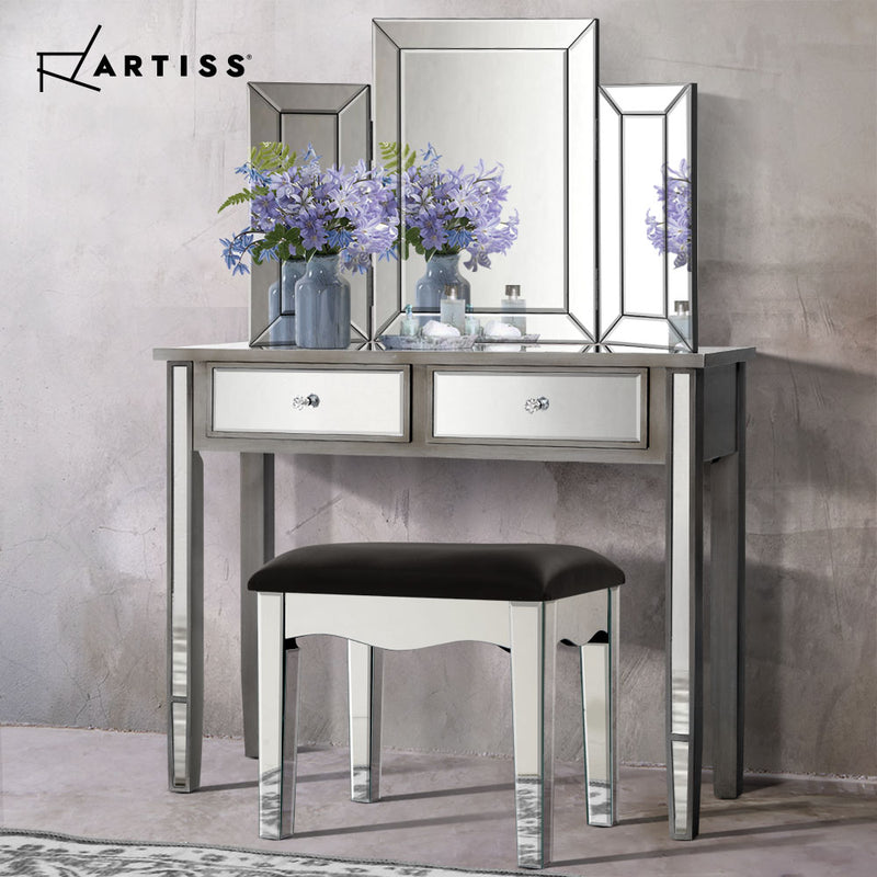 Mirrored Furniture Dressing Table Dresser Mirror Stool Chest of Drawers