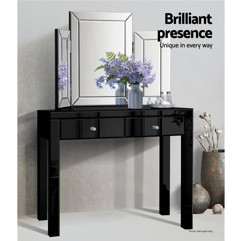 Mirrored Furniture Console Table Hallway Hall Entry Dressing Side Drawers