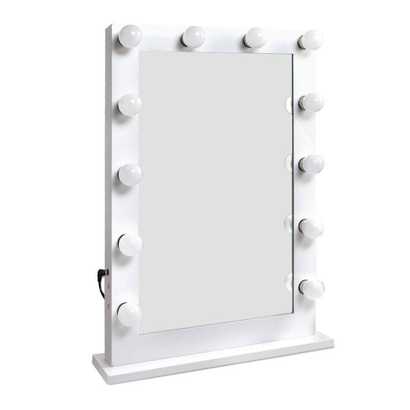 Make Up Mirror with LED Lights - White