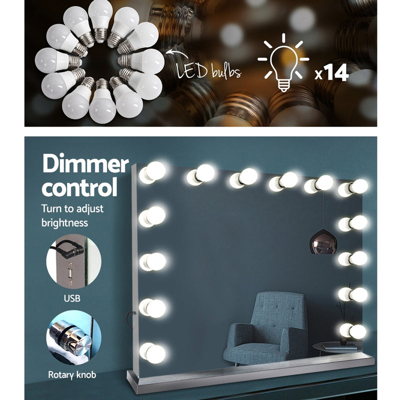 Holly Wood Make Up Mirror with LED Light Bulbs