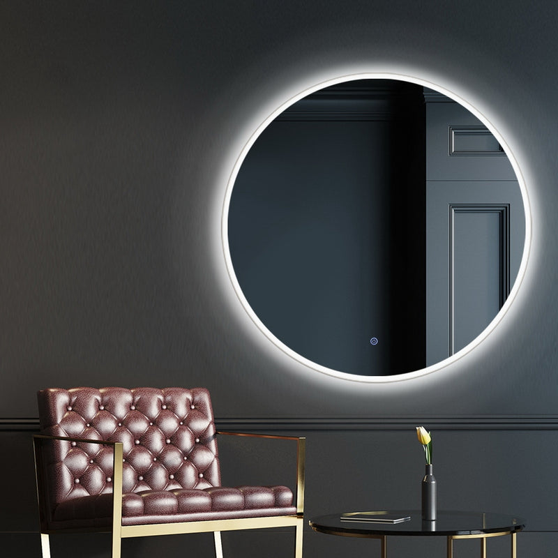 LED Wall Mirror Bathroom Light 80CM Decor Round decorative Mirrors