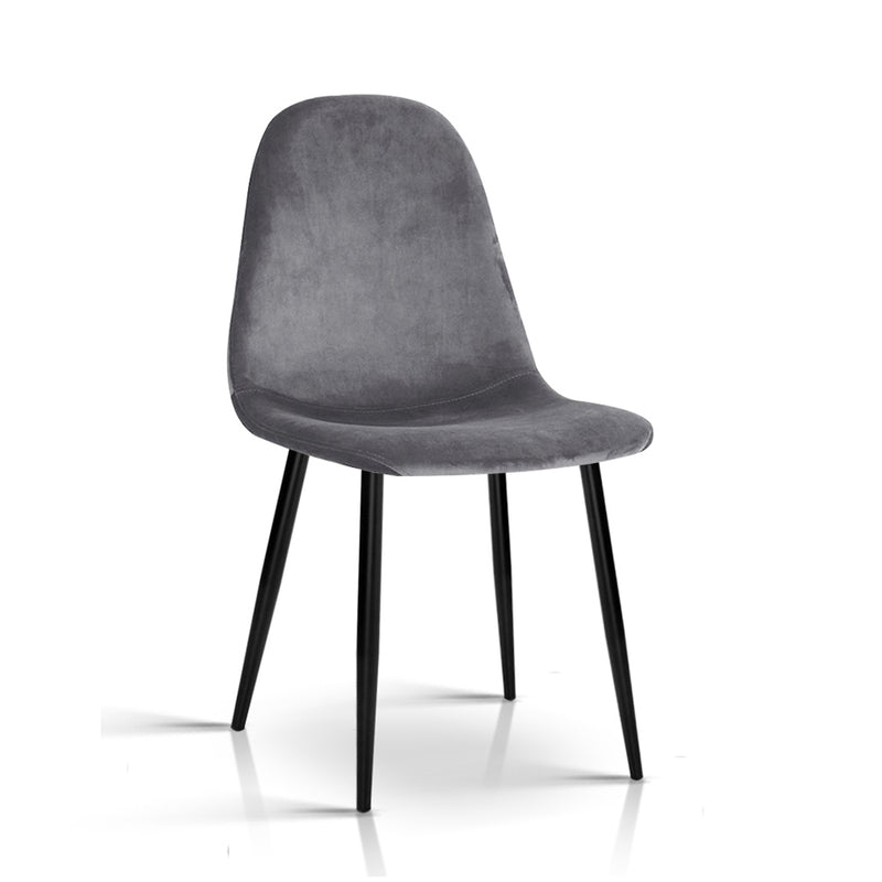 4 X  Dining Chairs Dark Grey