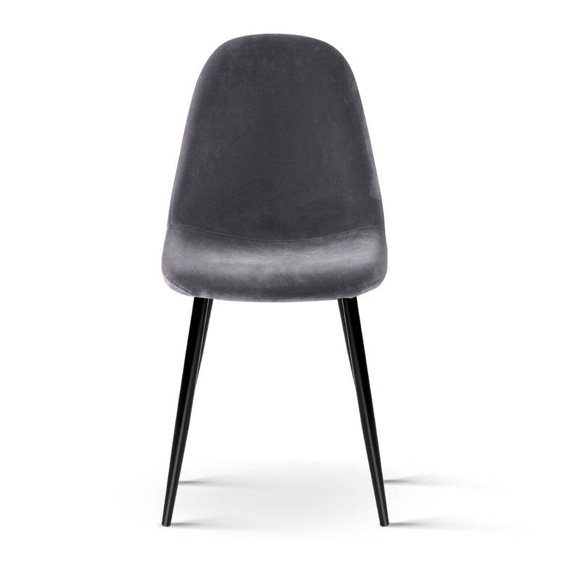 4 X  Dining Chairs Dark Grey