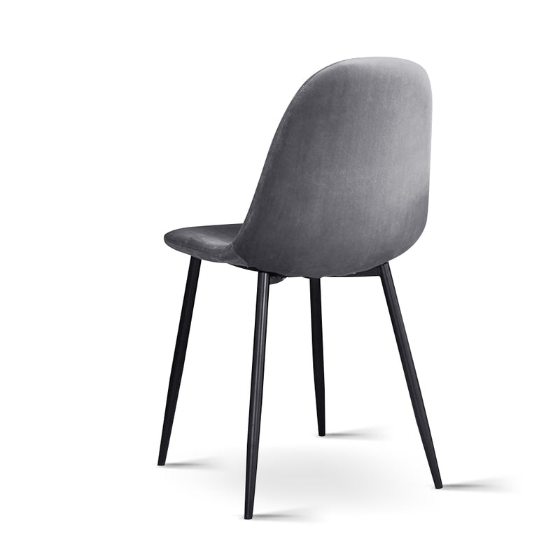 4 X  Dining Chairs Dark Grey