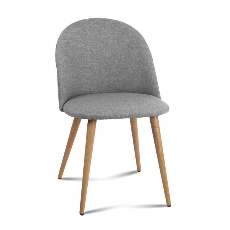 2 X  Dining Chairs Light Grey