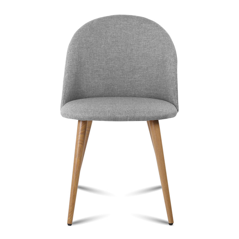 2 X  Dining Chairs Light Grey