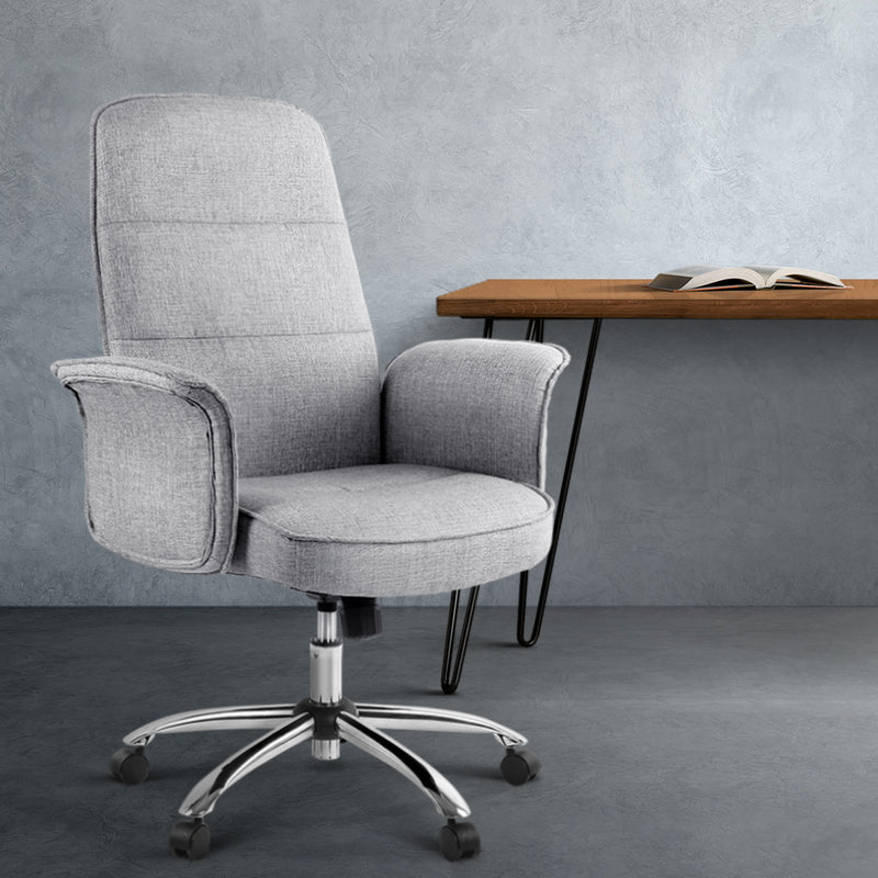 Fabric Office Desk Chair - Grey